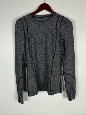 lululemon athletica Charcoal Heather Long-Sleeve Performance Top 6